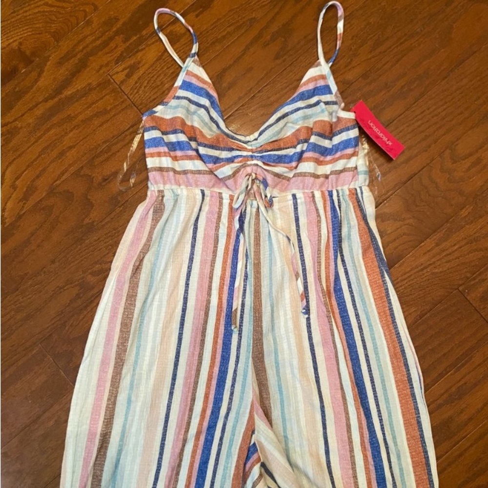 NEW! Xhilaration Cropped Multi Color Jumpsuit